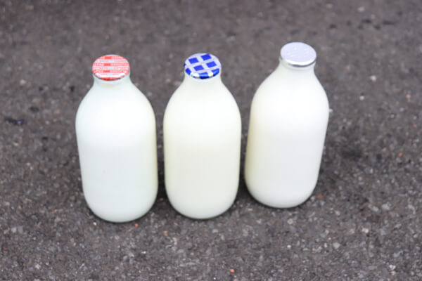 Milk bottles